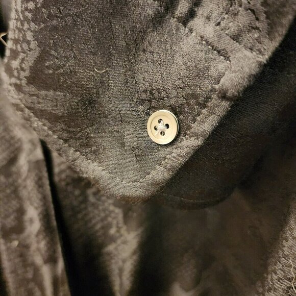 Rails Hillary Black‎ Snake Jacquard Wrap Blouse Top Size L - Picture 10 of 15